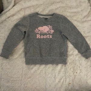 Grey girls roots sweatshirt